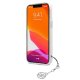 Guess GUHCP13LKB4GGR iPhone 13 Pro / 6,1\\\" Caurspīdīgs cietais futrālis 4G Grey Strap Charm | Transparent hardcase