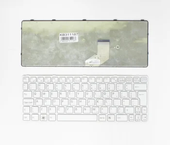Клавиатура для Sony Vaio SVE11, UK раскладка, белая