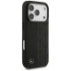Mercedes iPhone 17 Pro Case Leather Laurel Leaves MagSafe, Black