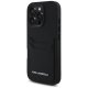 Karl Lagerfeld Grained PU Cardslot vāciņš Apple iPhone 16 Pro - Melns