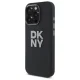 DKNY iPhone 16 Pro Max чехол Liquid Silicone Metal Logo, черный
