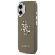 Guess Grained Big 4G Classic Logo vāciņš Apple iPhone 17, brūns