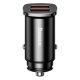 Baseus Square Smart Car Charger 2x USB QC 3.0 SCP AFC 30W, Black | Зарядное Устройство для...