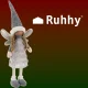 Новогодняя фигурка Фея Ruhhy 22343, серая