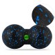 Neo-Sport NS-966 dubultā masāžas un fitnesa bumbiņa, melna/zila