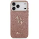 Чехол Guess Fixed Glitter Big 4G с металлической рамкой для iPhone 17 Pro Max —...