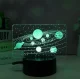 Ночник 3D LED Солнечная система ZD98B, RGB