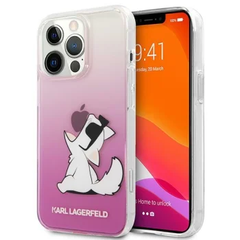 Karl Lagerfeld Choupette Fun Case for iPhone 14 Pro Max Pink