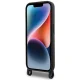 Karl Lagerfeld iPhone 15 Pro Max vāciņš Crossbody Silicone Ikonik, melns