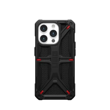 Apple iPhone 15 Pro 6.1'' UAG Monarch Hard Case Cover, Black Kevlar