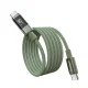 Choetech XCC-1068 PD 60W USB-C uz USB-C kabelis ar displeju 1,2 m - zaļš