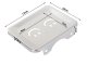 Wall-Mounted Metal Soap Dish with Drainage, Silver