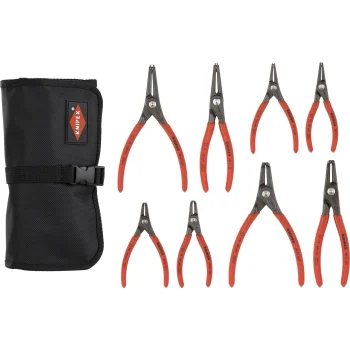 KNIPEX Circlip Pliers Set in Roll Bag, 8 Pieces, 00 19 58 V02