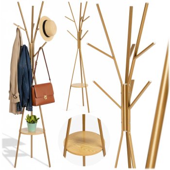 Massido MS-869 Metal Standing Coat Rack with Shelf