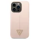 Guess Silicone Triangle чехол для iPhone 14 Pro Max розовый