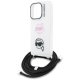 Karl Lagerfeld IML Crossbody Karl&Choupette Head Phone Case Cover iPhone 16 Pro Max - White