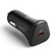 Spigen Essential EV301 30W automašīnas lādētājs – melns | Phone Car Charger