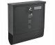 Modernhome HPB2210-GS Mailbox with Newspaper Holder, Galvanized Steel, Anthracite