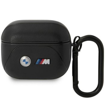 BMW AirPods 3 Case Leather Curved Line, Black