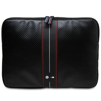 BMW Carbon & Red Stripe klēpjdatora ietvars 16", melns