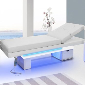 Azzurro Kosmētikas gulta 815B ar LED apgaismojumu Balta