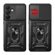 Чехол Hurtel Hybrid Armor Camshield для Samsung Galaxy A56, черный