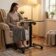 Adjustable Height Mobile Standing Desk 70x48 cm for Laptop ModernHome, black