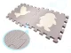 Bērnu spēļu grīdas Puzle paklājs putu paklājiņš Dzīvnieki - 36 gab 30x30cm | Kids Foam Floor Puzzle Mat Animals