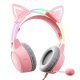 Spēļu austiņas ONIKUMA X15Pro Pink Cat\\\'s Ears | Gaming headphones