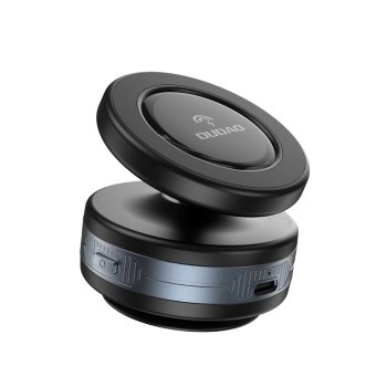 Dudao F24MAX auto turētājs ar 15W bezvadu lādētāju, MagSafe saderīgs, ar automātisku piesūcekni – melns
