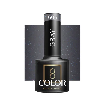 OCHO NAILS hibrīda laka 606 Gray, 5 g