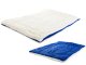 Fabric dog bed mat 70 x 53 cm blue