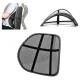 Ergonomic Back Support Cushion for Chair and Car Seat, Black