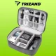 Органайзер для кабелей и зарядных устройств Trizand (25x20x10 см), серый