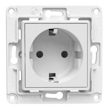 Shelly sienas kontaktligzda (balta) | wall socket (white)