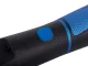 Cordless hair and beard trimmer with 4 comb attachments, black-blue
