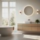 Round LED Bathroom Mirror 60 cm with 3 Color Lights and Touch Switch ModernHome