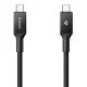 Spigen Essential EB24015CC USB-C / USB-C kabelis 240W 150cm, melns