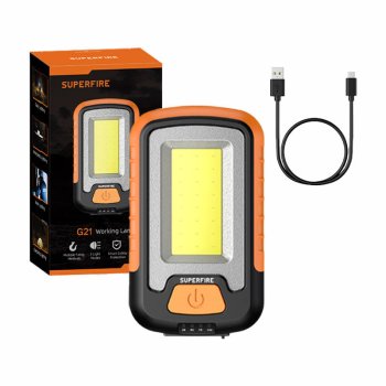 Superfire G21 darbnīcas lukturis, 650lm, USB