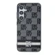 DKNY Samsung Galaxy S24 vāciņš Leather Checkered Mono Pattern, melns