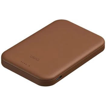 Uniq Lyden Lexa magnētiskā 5000mAh PD USB‑C MagSafe ārējā baterija – brūna