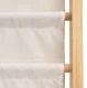 Bērnu grāmatu plaukts, 76,5 cm, koks/audums, bāzēts Montessori stilā