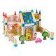 Деревянный конструктор для постройки дома 6в1 128 деталей ECOTOYS