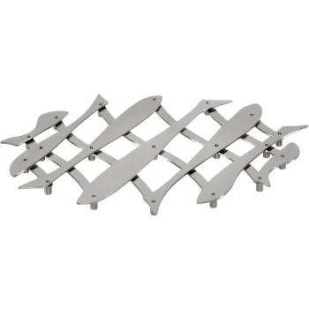Раздвижная подставка под горячее Alessi Pescher DUL03, 12 x 51 x 19 см,...