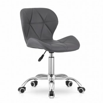 Avola Swivel Office Chair with Wide Backrest Eco-Leather, Grey