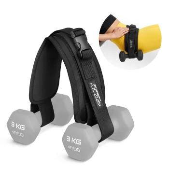 Пояс для Hip Thrust под гантели 4FIZJO, черный