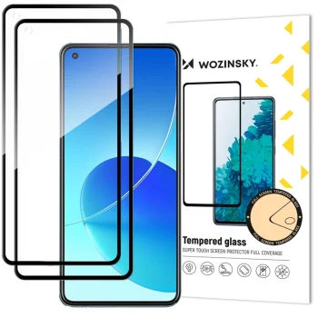 Wozinsky aizsargstikls Xiaomi Redmi Note 14S, 9H Full Glue, 2 gab., melns