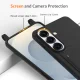 Samsung Galaxy S26 TPU vāciņš ar kartes kabatu un siksnu, melns