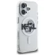 Чехол Karl Lagerfeld IML Glitter Karl & Choupette Sketch Logo MagSafe для iPhone 16, прозрачный
