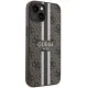 Guess iPhone 14 Plus vāciņš 4G Printed Stripes MagSafe, brūns